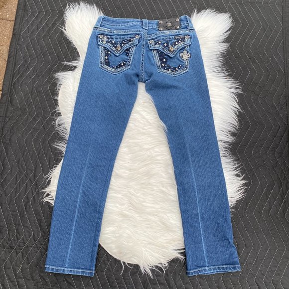 Miss Me Straight Leg Medium Wash Jeans - Picture 4 of 5